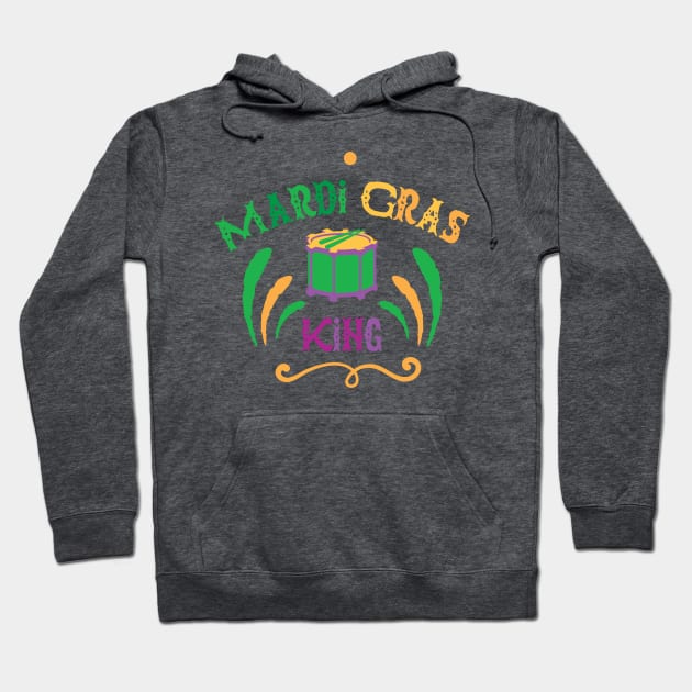 Mardi Gras King T-shirt and Apparel Hoodie by TeeBunny17